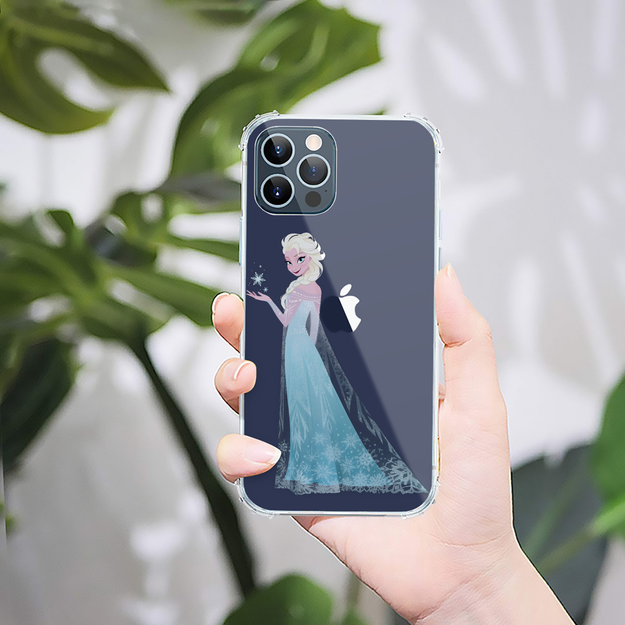 （画像用） アナと雪の女王 アンナ エルサ Frozen Anna Elsa 【iPhone 12シリーズ対応】透明スマホケース（クリアソフトケース）